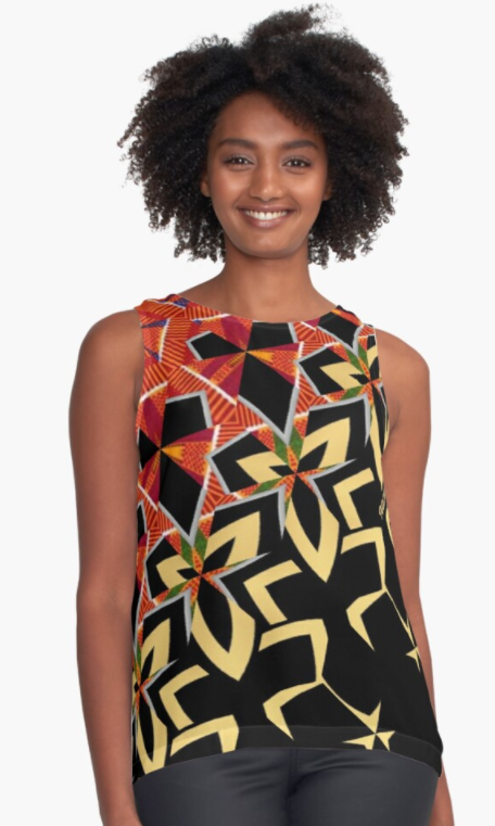 Afrocentric Sleeveless Top