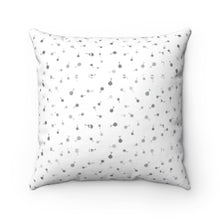 Load image into Gallery viewer, Blessed Walk Spun Polyester Square Pillow (BW)
